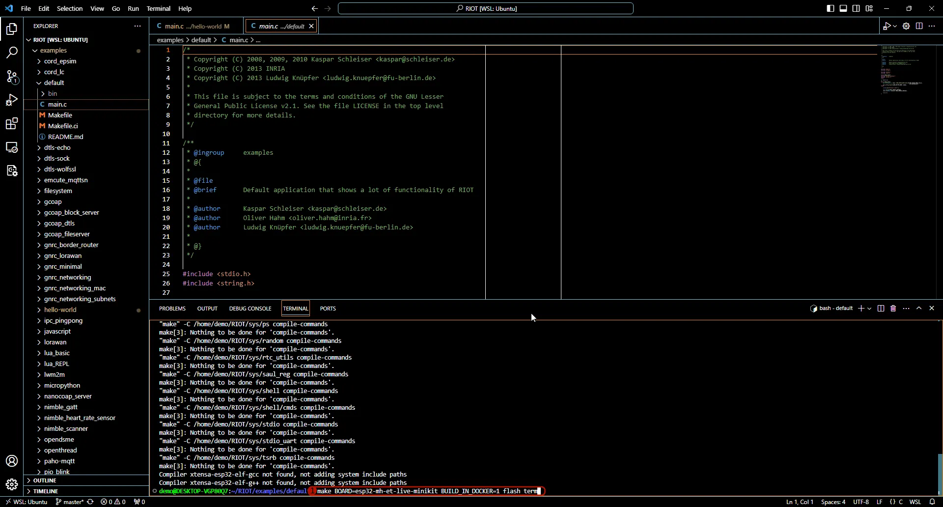 Flashing from VS Code